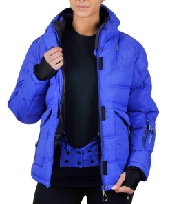 Sortie 🛒 Ski Femme Peak Mountain Doudoune De Ski Femme Anecy VIOLET ✔️