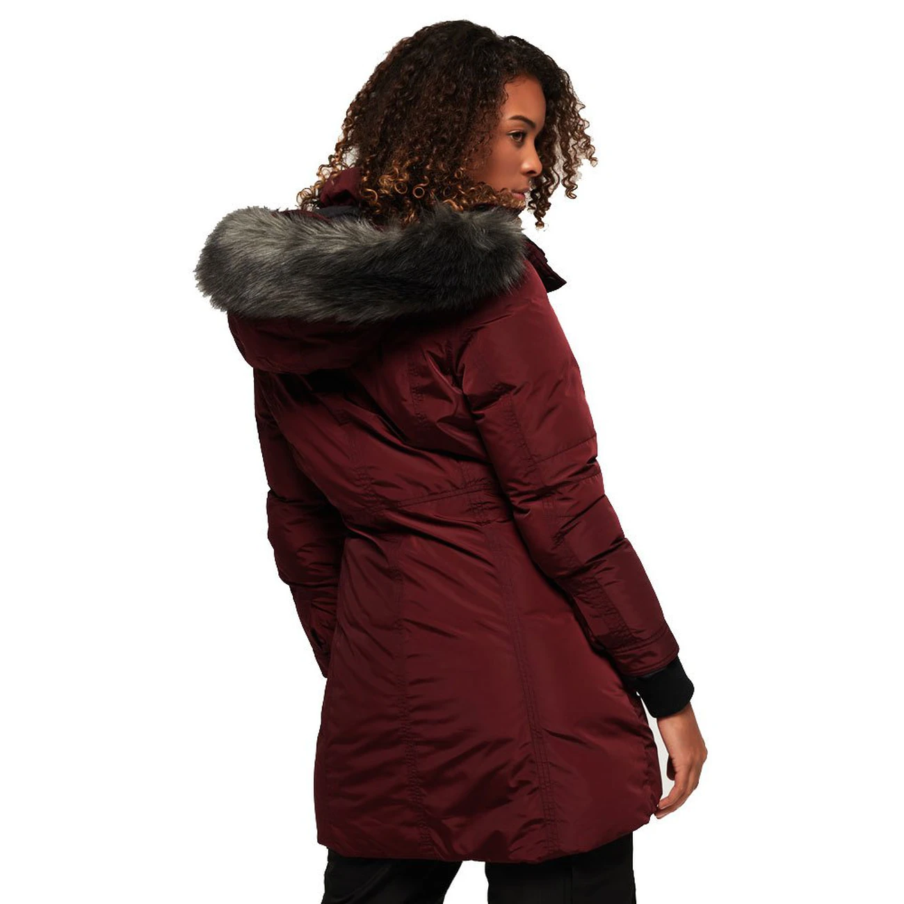 Remise ❤️ Ski Femme Superdry Superdry Antarctic Explorer Down Parka ROUGE ❤️ – Image 3