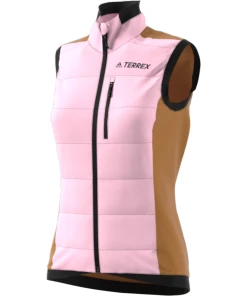 Le moins cher ✔️ Ski Femme Adidas Veste Femme Adidas Sans Manches Terrex Primaloft Hybrid Insulation MARRON 🤩