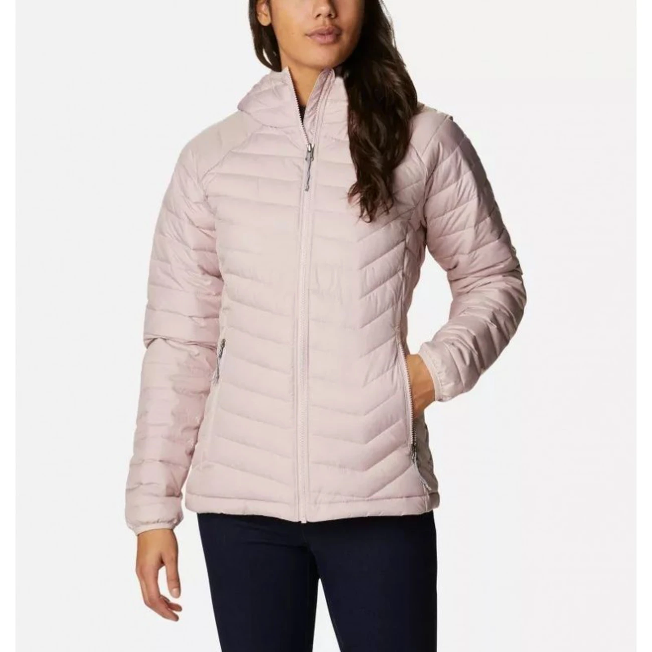 Tout neuf ???? Sports Dhivers Femme Columbia Columbia Doudoune À Capuche Powder Lite™ Femme Mineral Pink ROSE ???? 5 Tout neuf ???? Sports Dhivers Femme Columbia Columbia Doudoune À Capuche Powder Lite™ Femme Mineral Pink ROSE ???? – Image 3