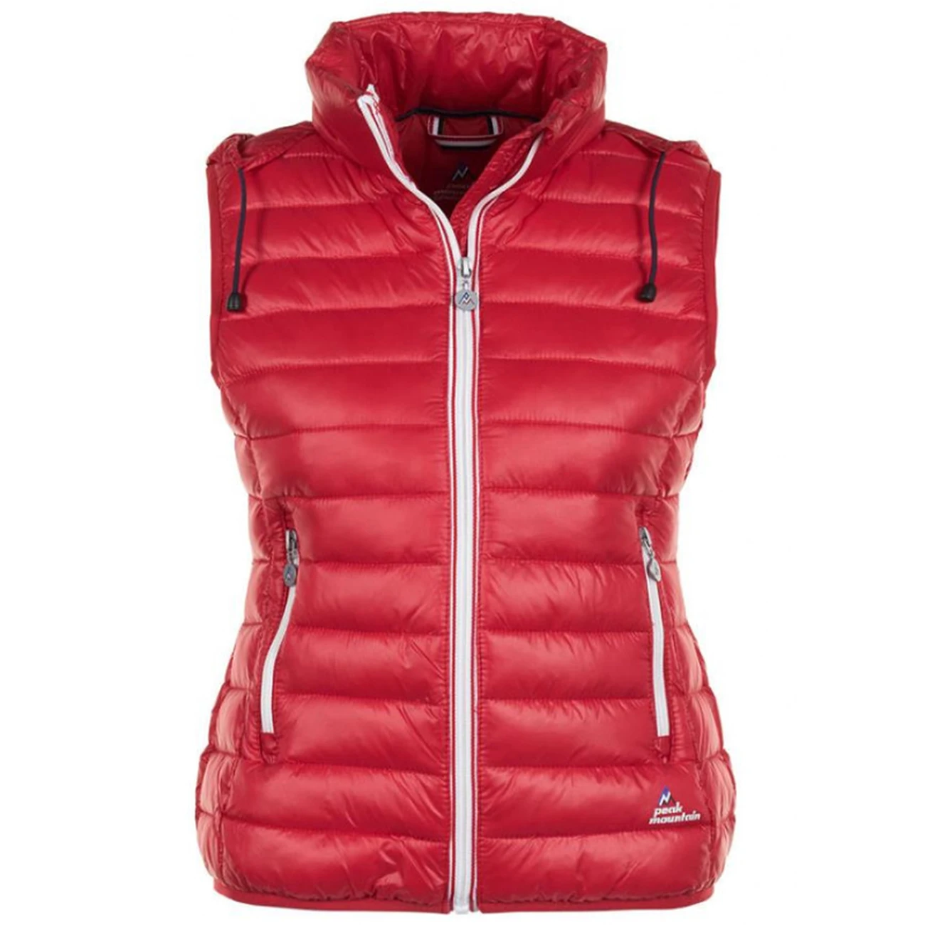 Promo ???? Mode- Lifestyle Femme Peak Mountain Doudoune Sans Manches Femme Acotac ROUGE ✨ – Image 2