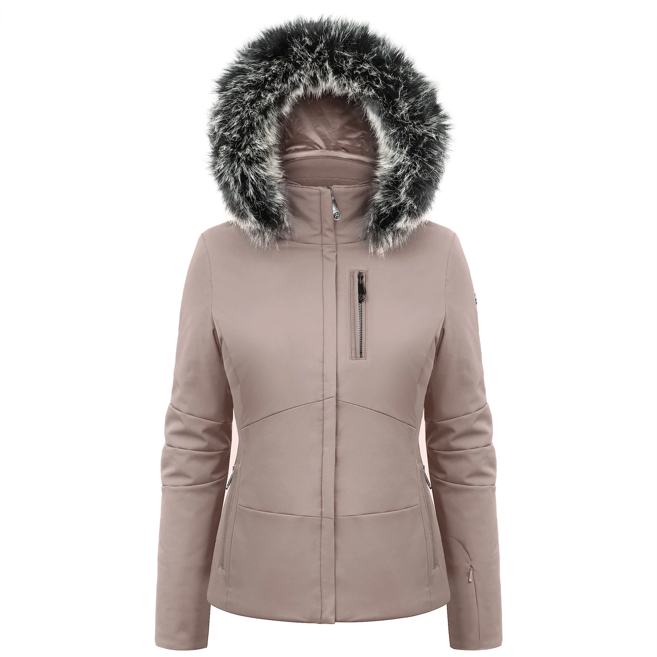 Le moins cher ???? Sports Dhivers Femme Poivre Blanc Veste De Ski/snow Poivre Blanc Stretch Ski Jacket 0802 Rock Brown Femme MARRON ✨ – Image 3