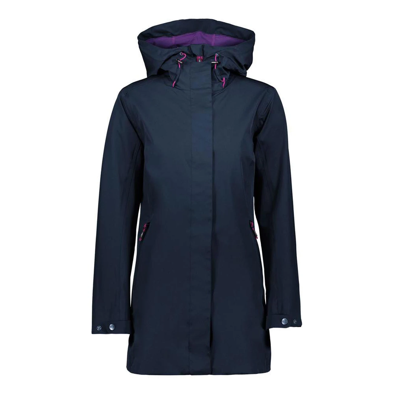 Top 10 ???? Montagne Femme Cmp Cmp ???? Woman Fix Hood Long Jacket BLEU ✔️