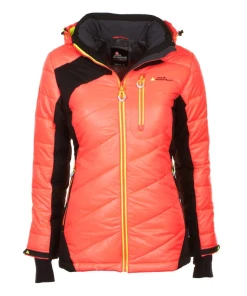 Bon marché 🎁 Ski Alpin Femme Peak Mountain Peak Mountain - Doudoune Femme Acybrid-noir ORANGE 🔥