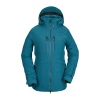 Meilleure affaire 😍 Sports Dhivers Femme Volcom Veste De Ski/snow Volcom Shelter 3d Stretch Bleu Femme BLEU 🔔