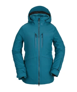 Meilleure affaire ???? Sports Dhivers Femme Volcom Veste De Ski/snow Volcom Shelter 3d Stretch Bleu Femme BLEU ????