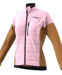 Remise ✨ Ski Femme Adidas Veste Femme Adidas Terrex Primaloft Hybrid Insulation MARRON ⌛