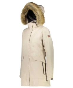 Tout neuf 🎉 Montagne Femme Cmp Cmp 👩 Woman Parka Fix Hood BEIGE 😍