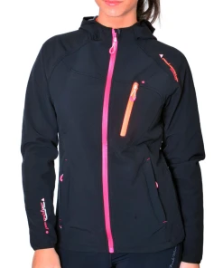 Tout neuf 😍 Ski Alpin Femme Peak Mountain Peak Mountain - Blouson Soft Shell Femme Anso-noir BLEU ⭐